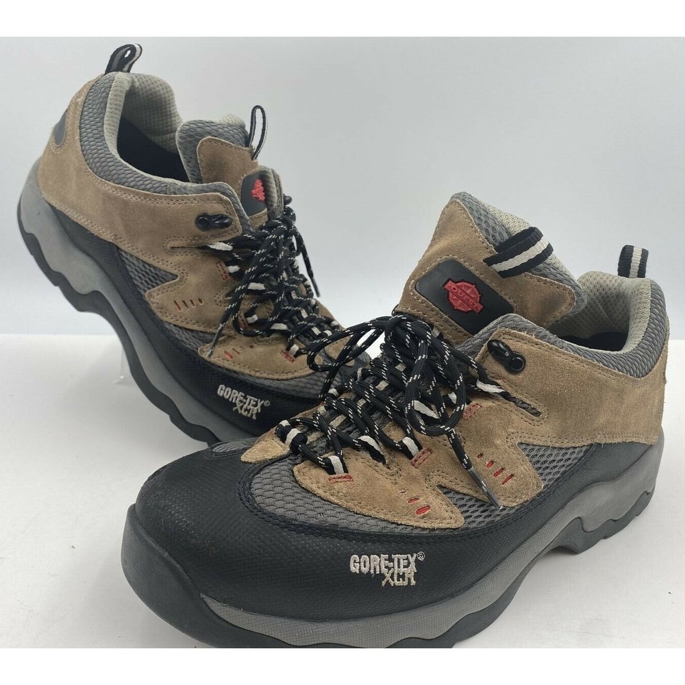 Quest Boots Men's 11.5 Crescent Ridge Low Trail XCR Brown Leather Gortex